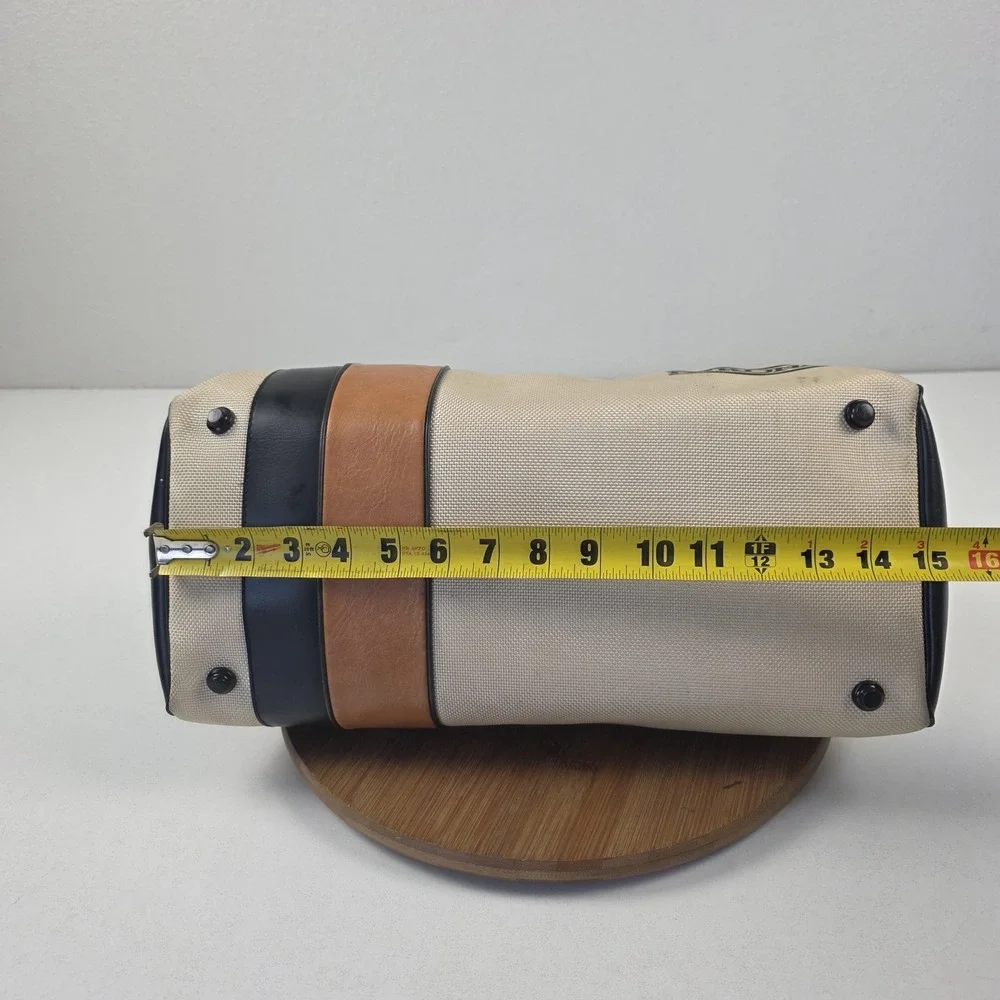Vintage Nikon Nikonos Camera Shoulder Bag Beige Canvas Padded Carry Case Japan